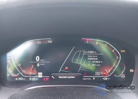 2022 BMW 840 I z USA, uszkodzony, nr VIN WBAAE2C08NCH05535